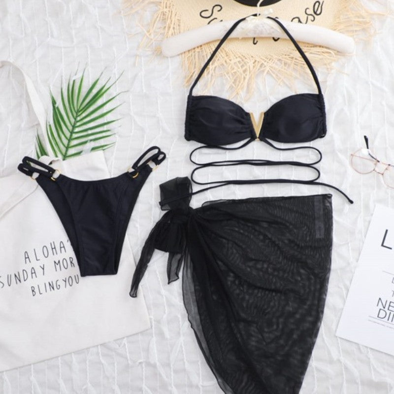 Damen Designer-Bikini mit trendigem Wickelrock Echo Archiv