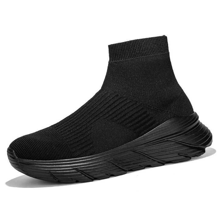 Damen nan nahtloser Strick-Freizeitsneaker mit sockenkragen und stoßdämpfender Profilsohle Echo Archiv
