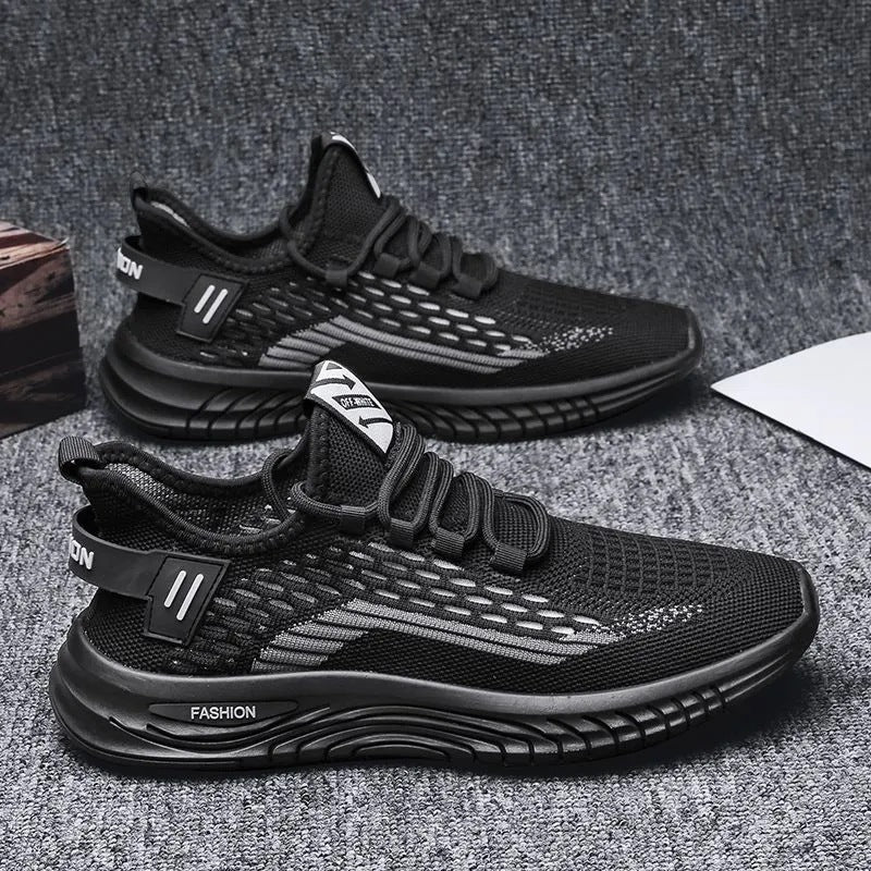 Herren Leichter Strick-Sneaker mit gepolsterter Komfortsohle und atmungsaktivem Mesh Echoarhiv