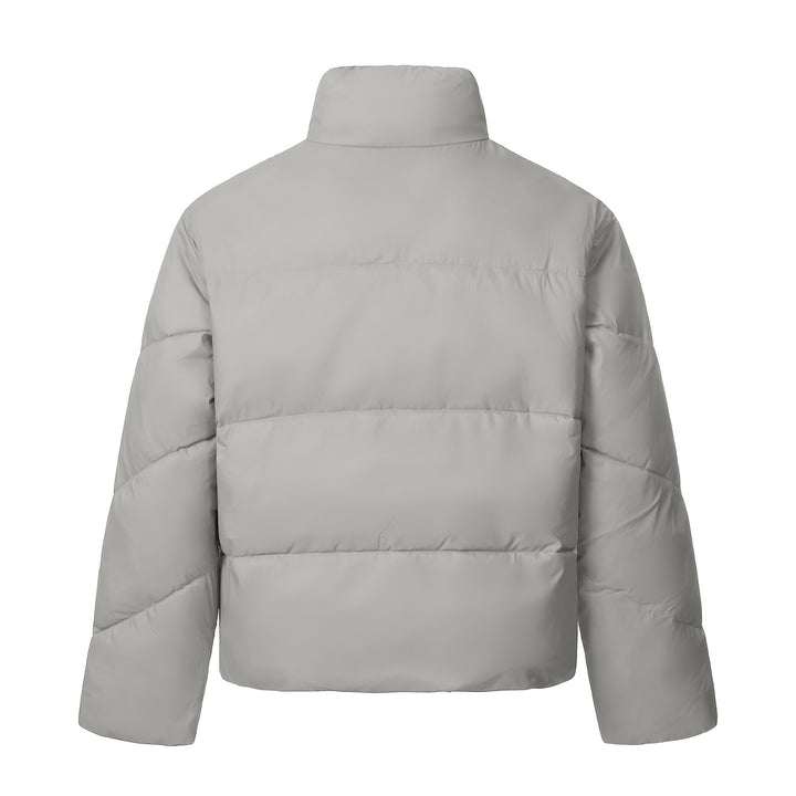 Unisex Kurze gesteppte Isolationsjacke mit wärmendem Funnelkragen Echoarchiv