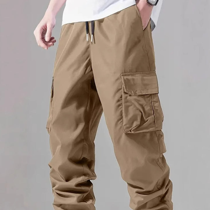 Herren Cargo-Hose mit elastischem Bund und multifunktionalen Taschen Echoarchiv