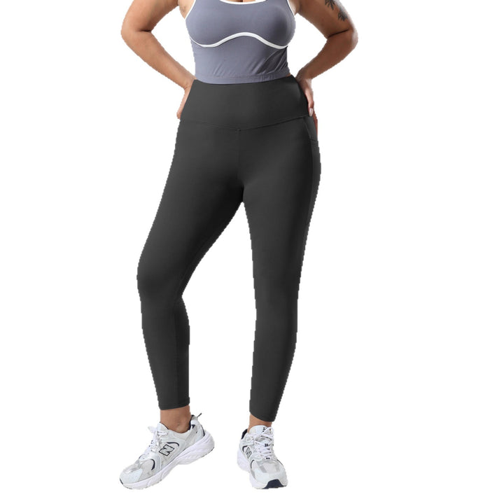 Damen High-Waist Sportleggings mit tiefer Seitentasche und stützendem Komfortbund – Avélisse