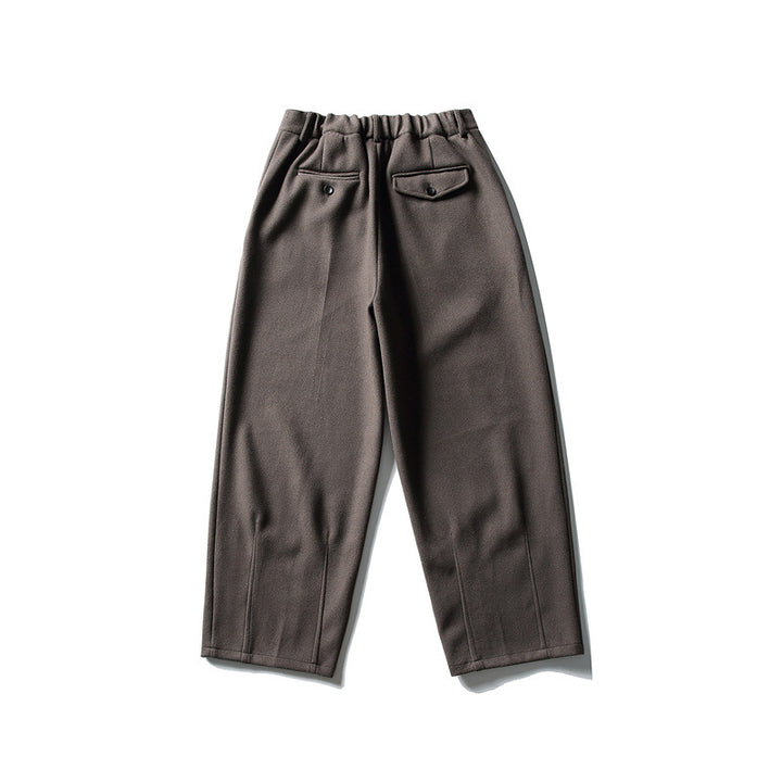 Damen Weite Cropped-Hose mit Bügelfalte und hoher Taille Echoarchiv