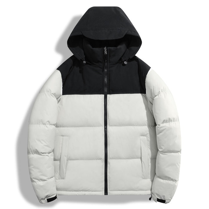 Damen Übergangsjacke mit Kapuze und farblich abgesetztem Design – Célinea