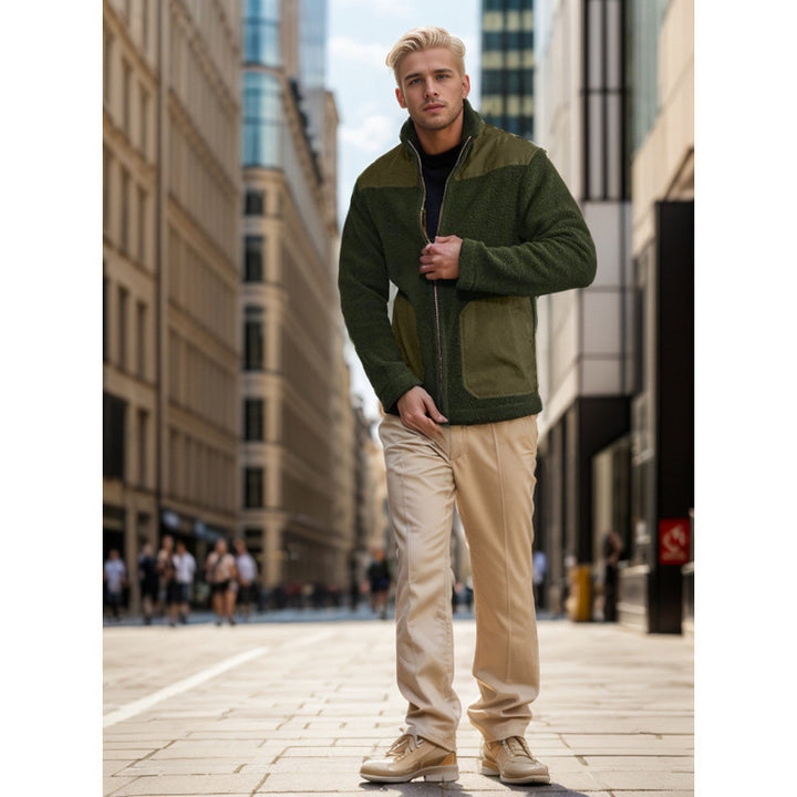 Herren flauschige Fleecejacke Echoarchiv