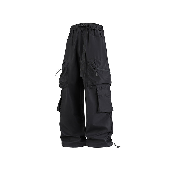 Herren Breite Cargo-Hose im Utility-Design mit elastischem Bund, integrierter Gurt und multifunktionalen Taschen Echo Archiv