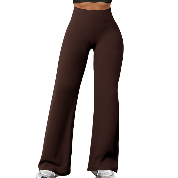 Damen nan hochgeschnittene formende Loungehose mit weitem Schlag und nahtlosem Komfortbund Echo Archiv