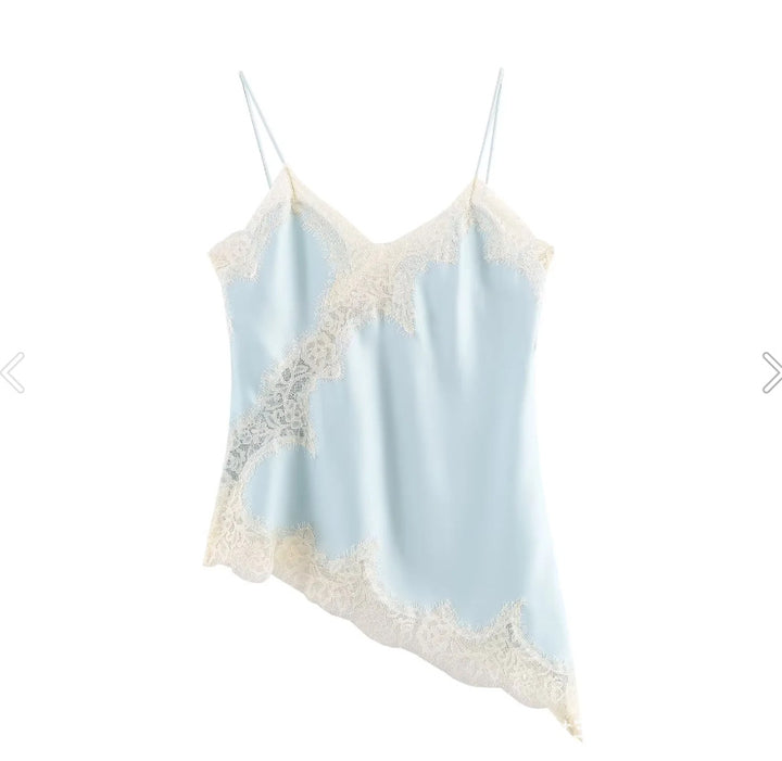 Damen verführerisches Spitzen-Nachtkleid mit asymmetrischem Saum Echo Archiv