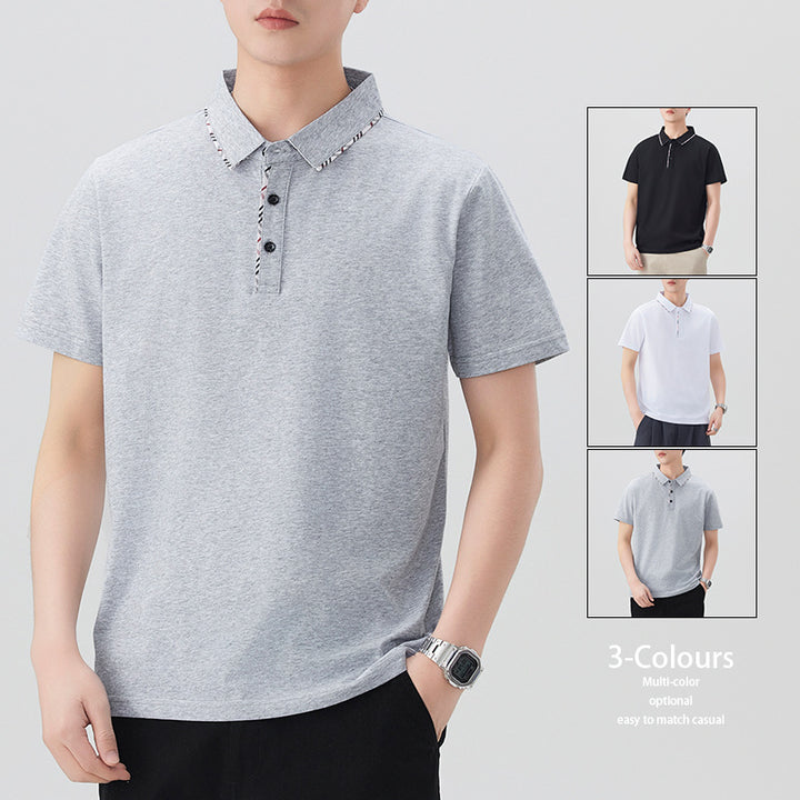 Herren Poloshirt mit modischem Kragen-Design Echoarchiv