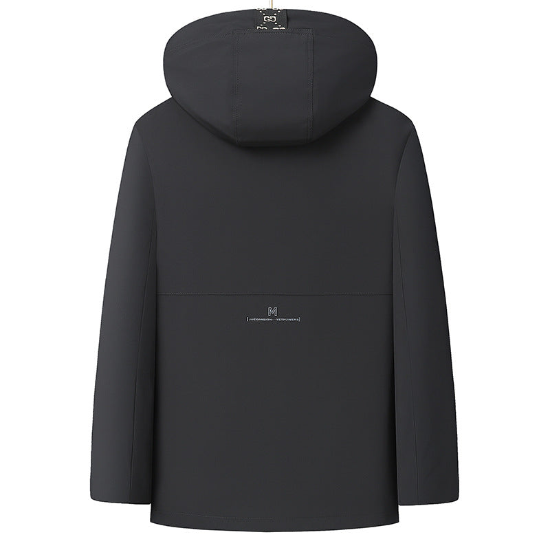 Herren Wasserabweisende Softshell-Manteljacke mit Thermofutter und Kapuze Echo Archiv