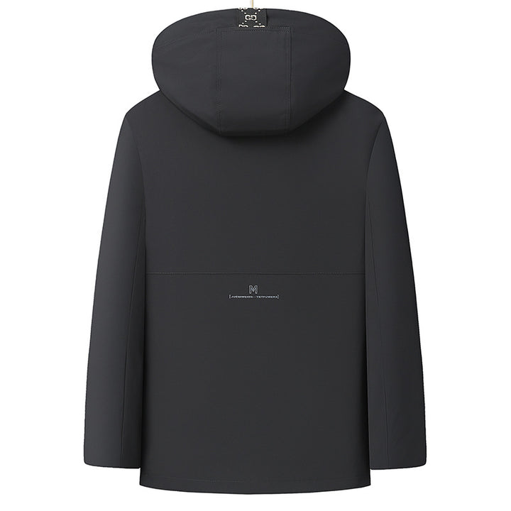 Herren Wasserabweisende Softshell-Manteljacke mit Thermofutter und Kapuze Echo Archiv
