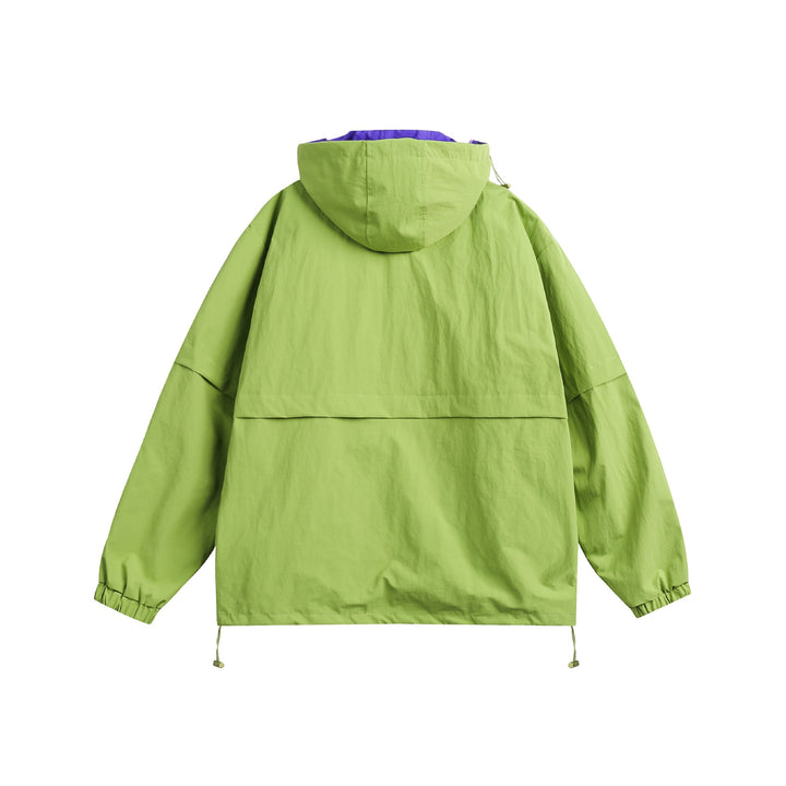 Unisex Technischer Oversize Anorak mit Kapuze, Zipperdetails und Kängurutasche Echoarchiv