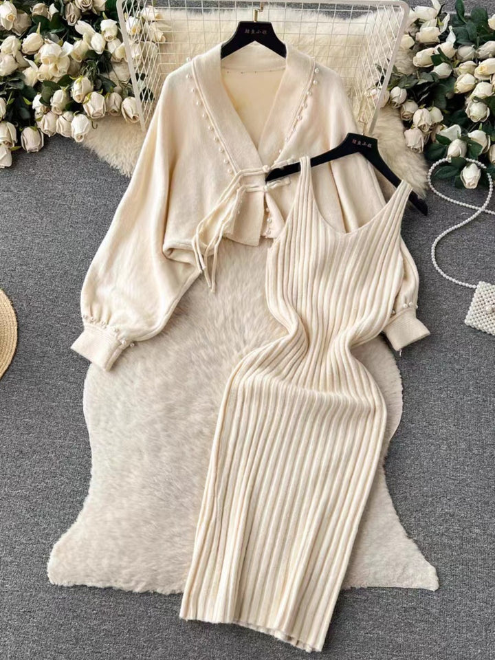 Damen Elegantes Strickset mit Rib-Design Echo Archiv
