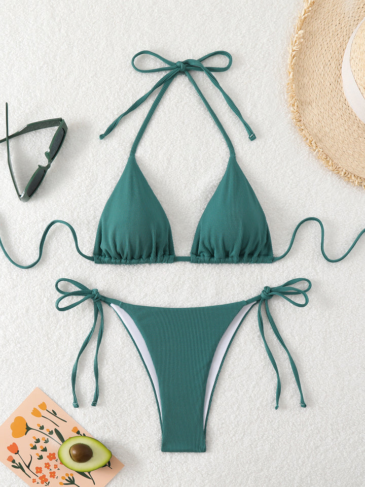 Damen Triangel-Bikini mit verstellbaren Riemen und raffinierten Details Echo Archiv