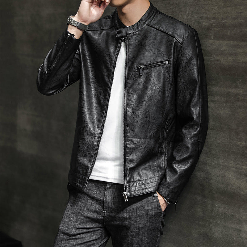 Herren Modische Kunstlederjacke Echo Archiv 1788321727