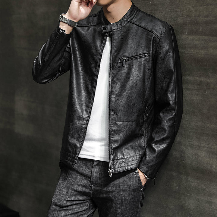 Herren Modische Kunstlederjacke Echo Archiv 1788321727