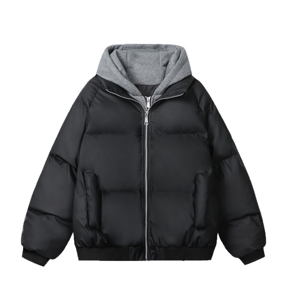 Damen Modische Steppjacke mit abnehmbarer Kapuze Echoarchiv