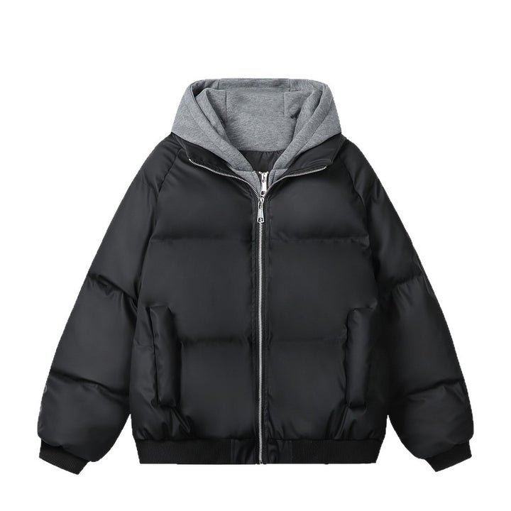 Damen Modische Steppjacke mit abnehmbarer Kapuze Echoarchiv