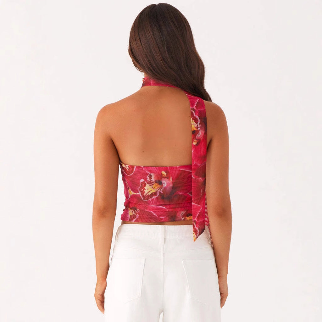 Damen Bandeau-Top mit raffinierten Bindebändern Echo Archiv