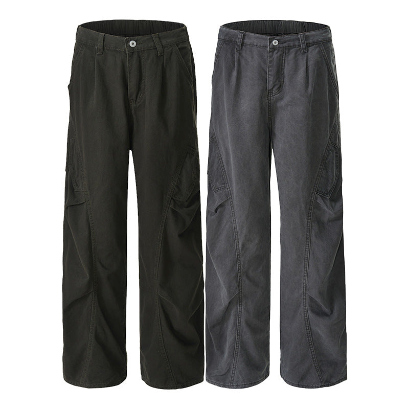 Herren Locker fallende Paneel-Cargo-Baggyhose im Workwear-Stil Echo Archiv