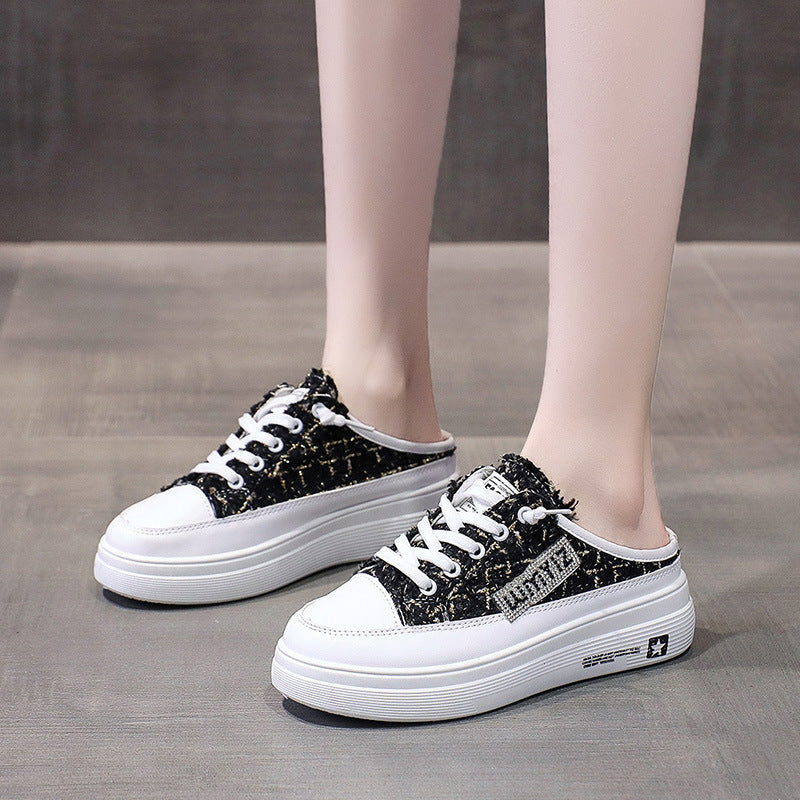 Damen Sportliche Sneaker mit modernem Schachbrettmuster und rutschfester Sohle Echo Archiv
