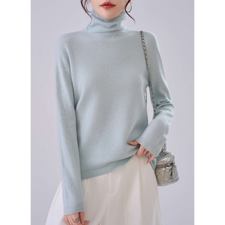 Damen Leichter Kaschmir-Mix Rollkragenpullover mit feinem Soft-Finish und schmaler Silhouette Echoarchiv