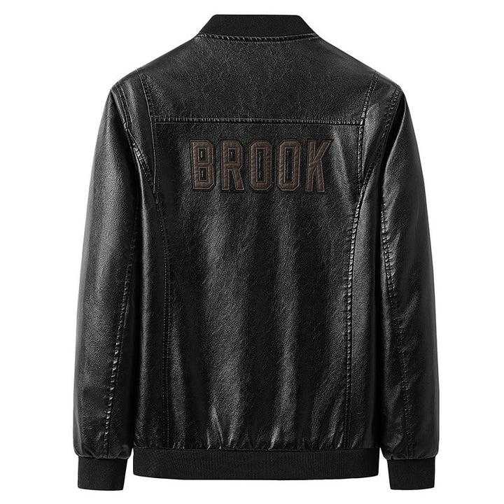 Herren Modische Kunstleder-Bomberjacke Echo Archiv 1787738231