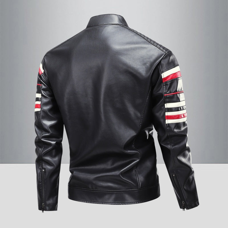 Herren Modische Kunstlederjacke mit praktischen Taschen Echo Archiv 1788321954