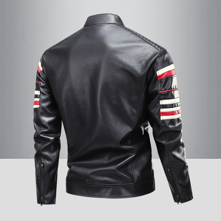Herren Modische Kunstlederjacke mit praktischen Taschen Echo Archiv 1788321954
