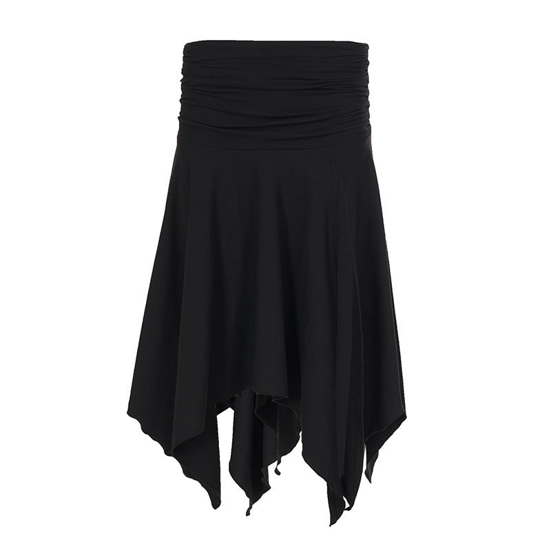 Damen asymmetrischer Wickelrock mit Raffung Echo Archiv