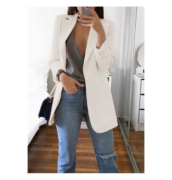 Damen eleganter Blazer mit tailliertem Schnitt und praktischen Taschen Echo Archiv