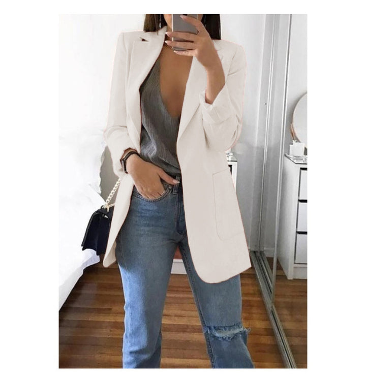 Damen eleganter Blazer mit tailliertem Schnitt und praktischen Taschen Echo Archiv