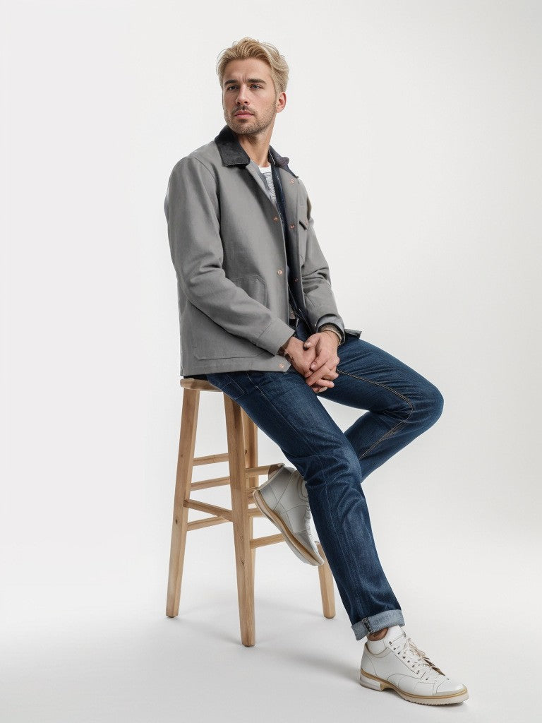 Herren vielseitige Baumwolljacke mit praktischen Taschen Echoarchiv
