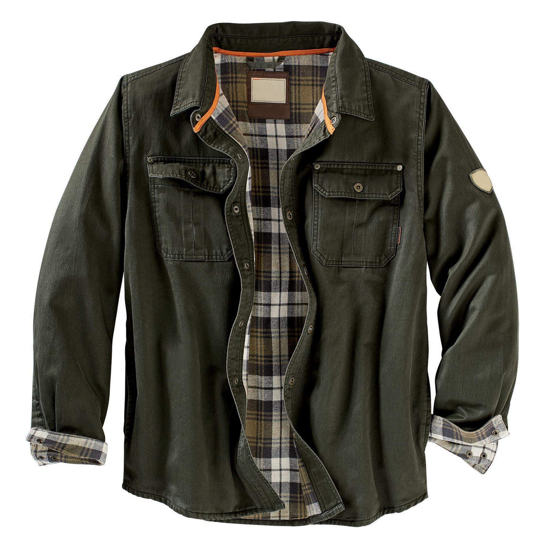 Herren Hemdjacke mit kariertem Innenfutter und praktischen Brusttaschen – Taviero