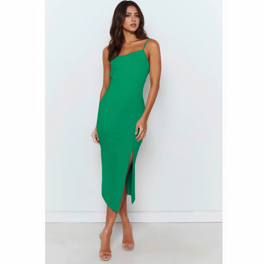 Damen ärmelloses Midi-Kleid mit elegantem Schlitz Echo Archiv