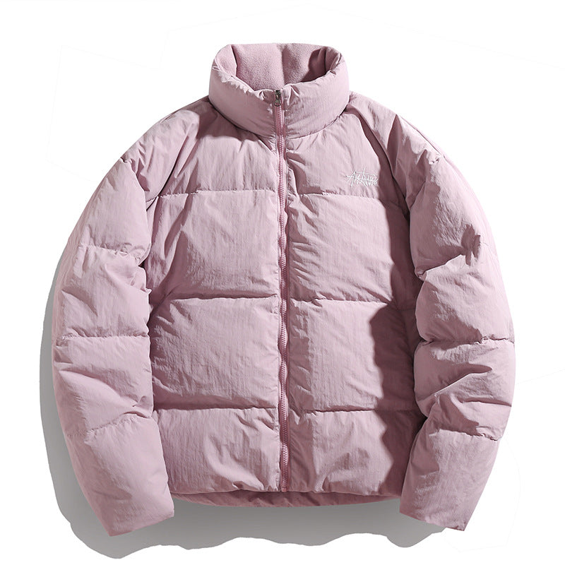 Damen Kurz geschnittene Daunenoptik‑Steppjacke mit hohem Stehkragen und Fleecefutter Echo Archiv