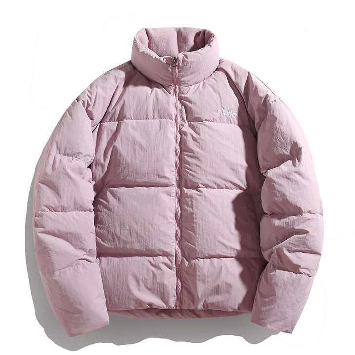 Unisex Kurz geschnittene wattierte Steppjacke mit hohem Stehkragen Echo Archiv