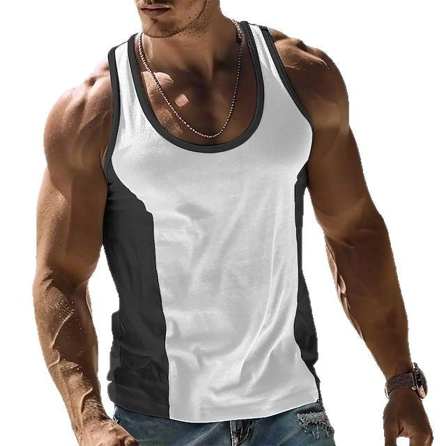 Herren Sportliches ärmelloses Trainingsshirt mit atmungsaktivem Material und modernem Schnitt Echoarchiv