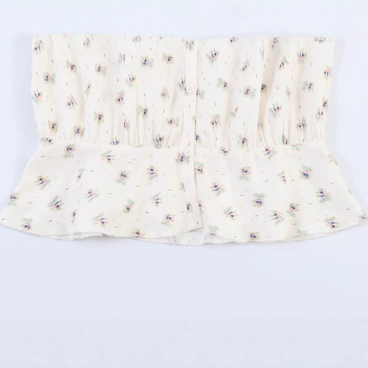 Damen Chiffon-Bluse mit Schleifenkragen, Brustpintucks und Schößchen Echo Archiv