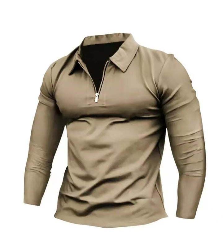 Herren Funktionsshirt mit hohem Kragen und halbem Reißverschluss Echoarchiv