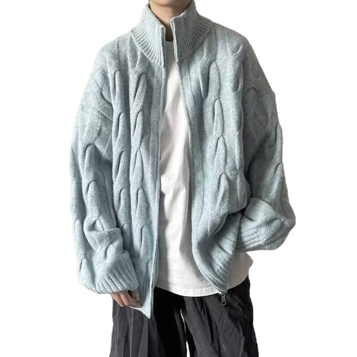 Damen Grobstrickjacke mit hohem Kragen Echo Archiv