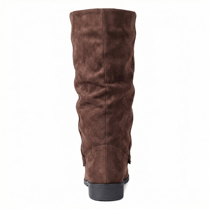 Damen Weiche Winterstiefel aus Veloursleder Echoarchiv