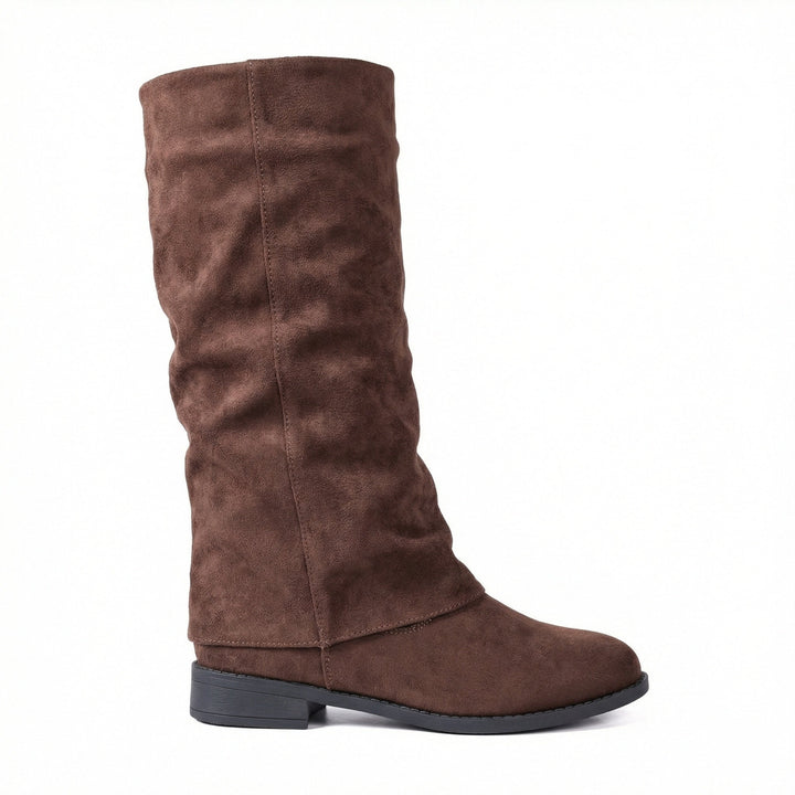 Damen Weiche Winterstiefel aus Veloursleder Echoarchiv