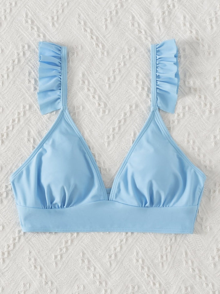 Damen Triangel-Bikinioberteil mit verspieltem Rüschendesign Echo Archiv