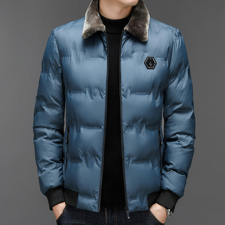 Herren Steppjacke mit abnehmbarem Kunstfellkragen Echo Archiv