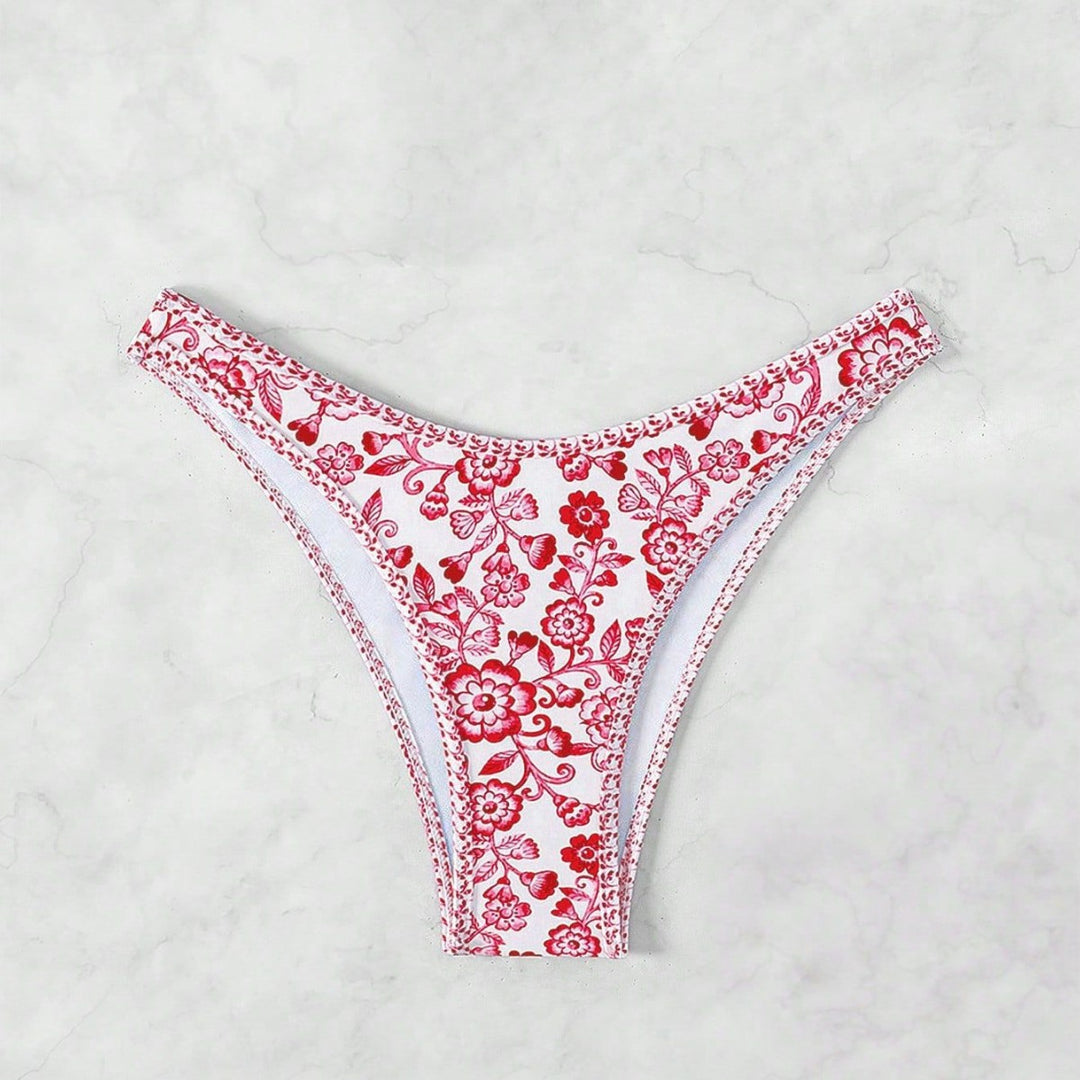 Damen Leopardenmuster Bikini-Set mit verstellbaren Trägern Echo Archiv