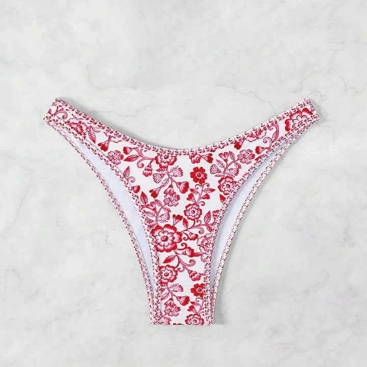 Damen Leopardenmuster Bikini-Set mit verstellbaren Trägern Echo Archiv