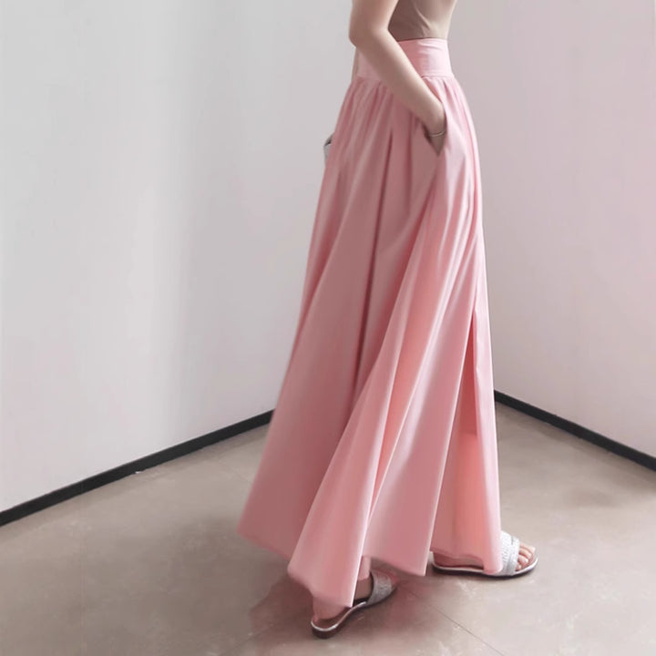 Damen Eleganter Maxi-Rock mit fließendem Schnitt Echoarchiv