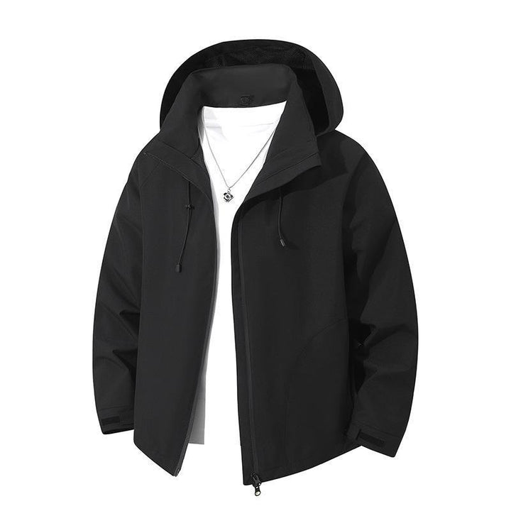 Herren Leichte Softshell-Kapuzenjacke mit verstellbarer Kapuze und wind- sowie wasserabweisender Membran Echo Archiv