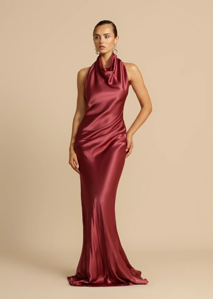 Damen Elegantes Longdress mit schimmerndem Halsbereich Echo Archiv